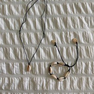 PUKA SHELL NECKLACE AND BRACELET